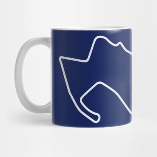 Laguna Seca Raceway [outline] Mug